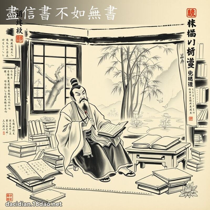 尽信书不如无书 配图