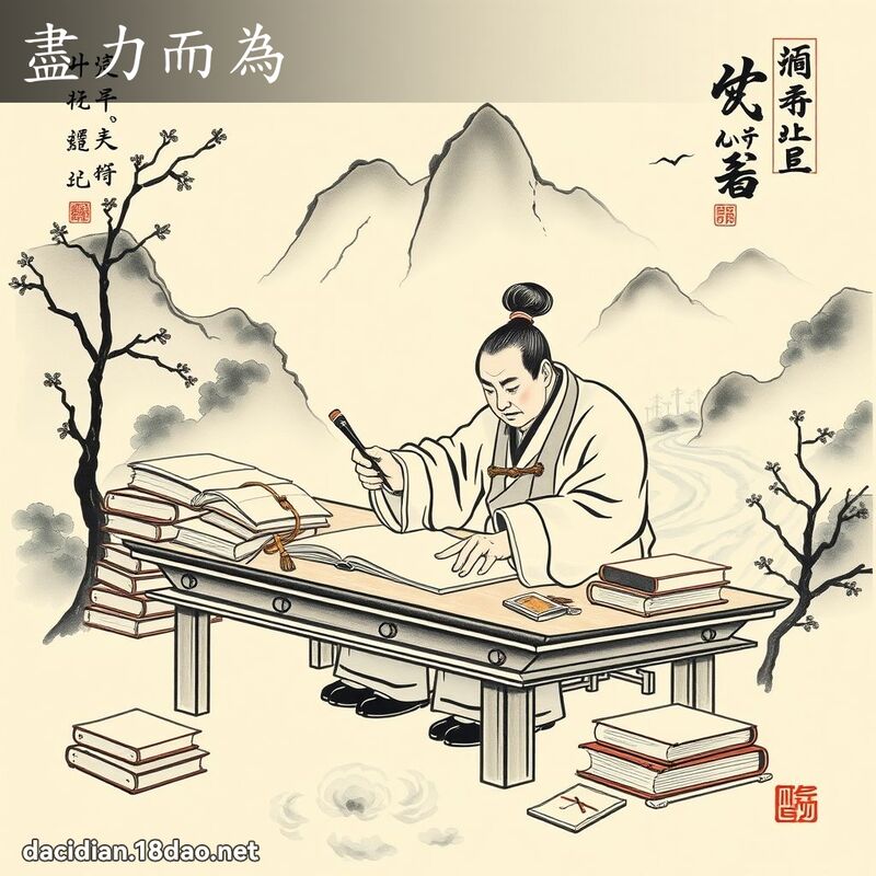 尽力而为 配图