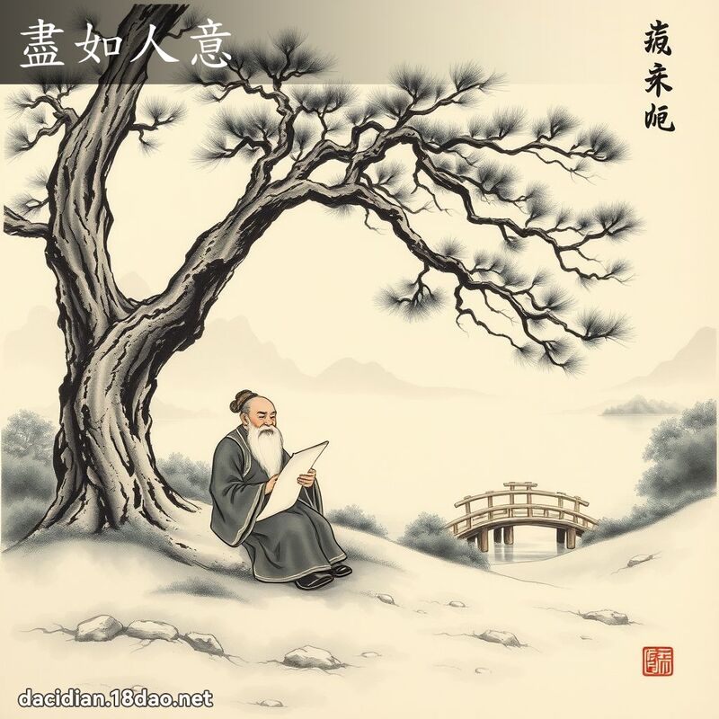 尽如人意 配图