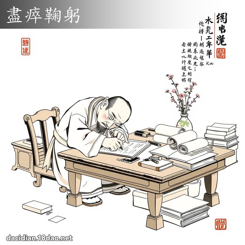 尽瘁鞠躬 配图