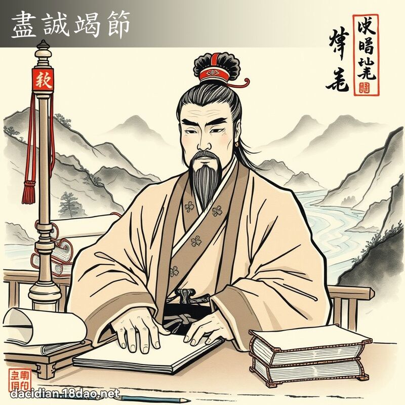 尽诚竭节 配图