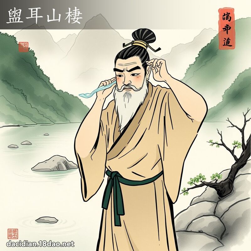 盥耳山棲 配图