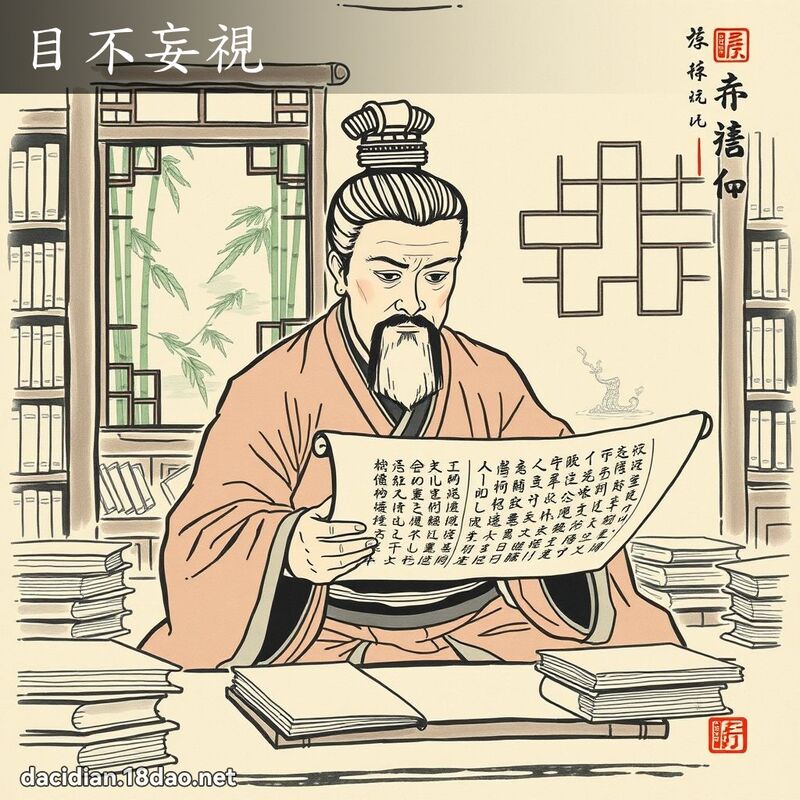 目不妄视 配图