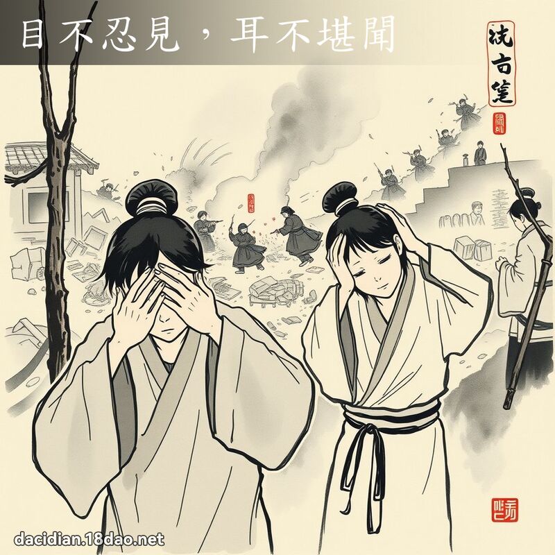 目不忍见,耳不堪闻 配图