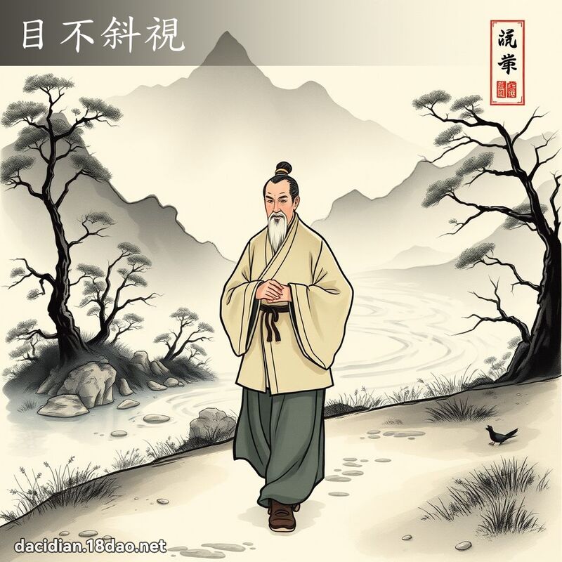 目不斜视 配图