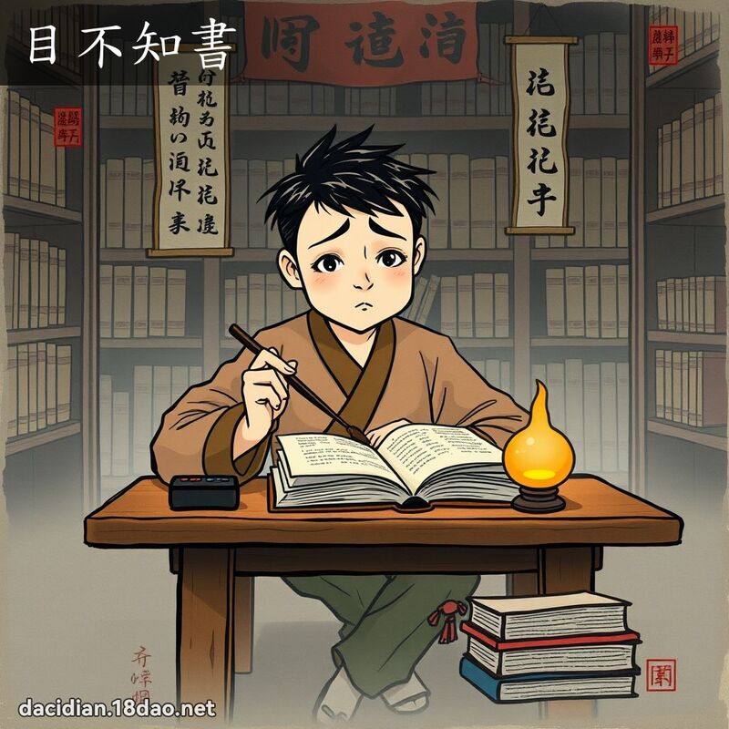 目不知书 配图