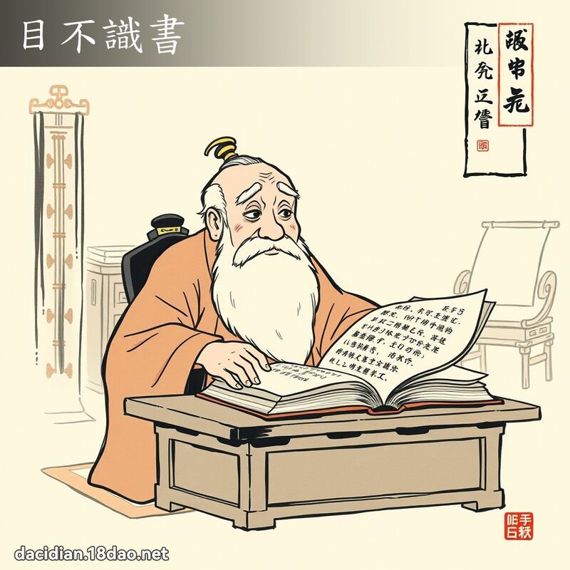目不识书 配图