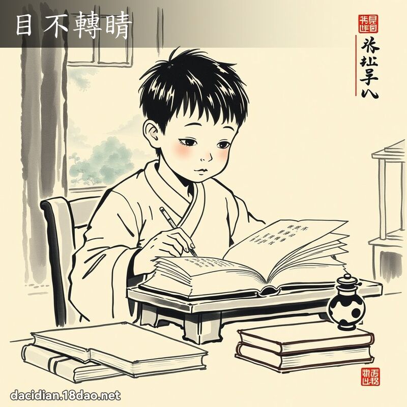 目不转睛 配图