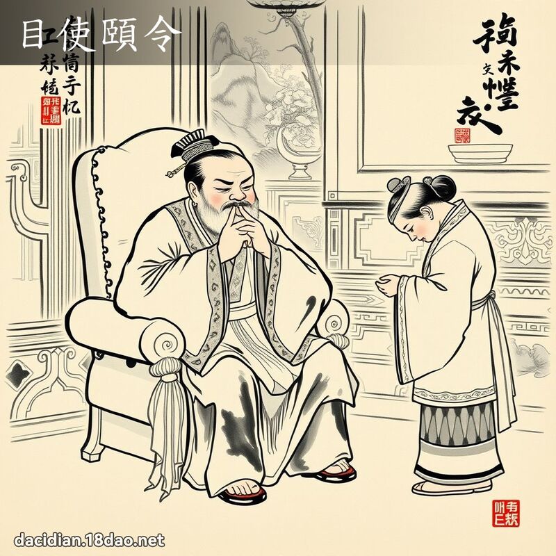 目使颐令 配图