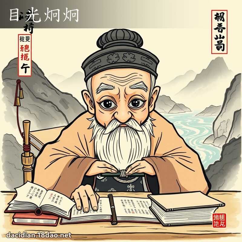 目光炯炯 配图
