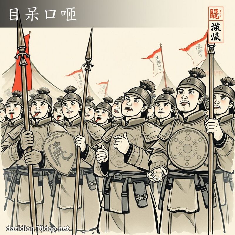 目呆口咂 配图