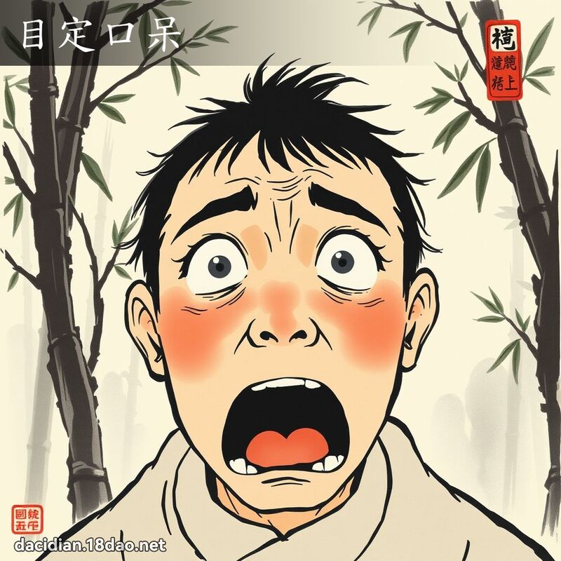 目定口呆 配图