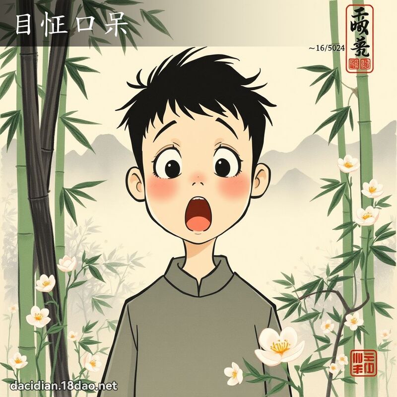 目怔口呆 配图