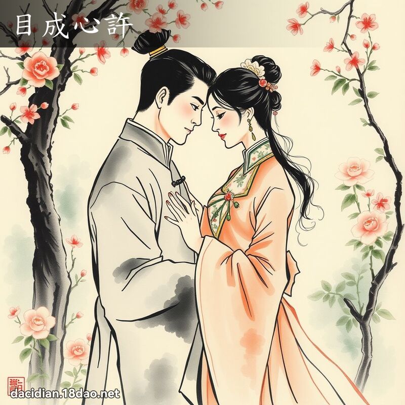 目成心许 配图