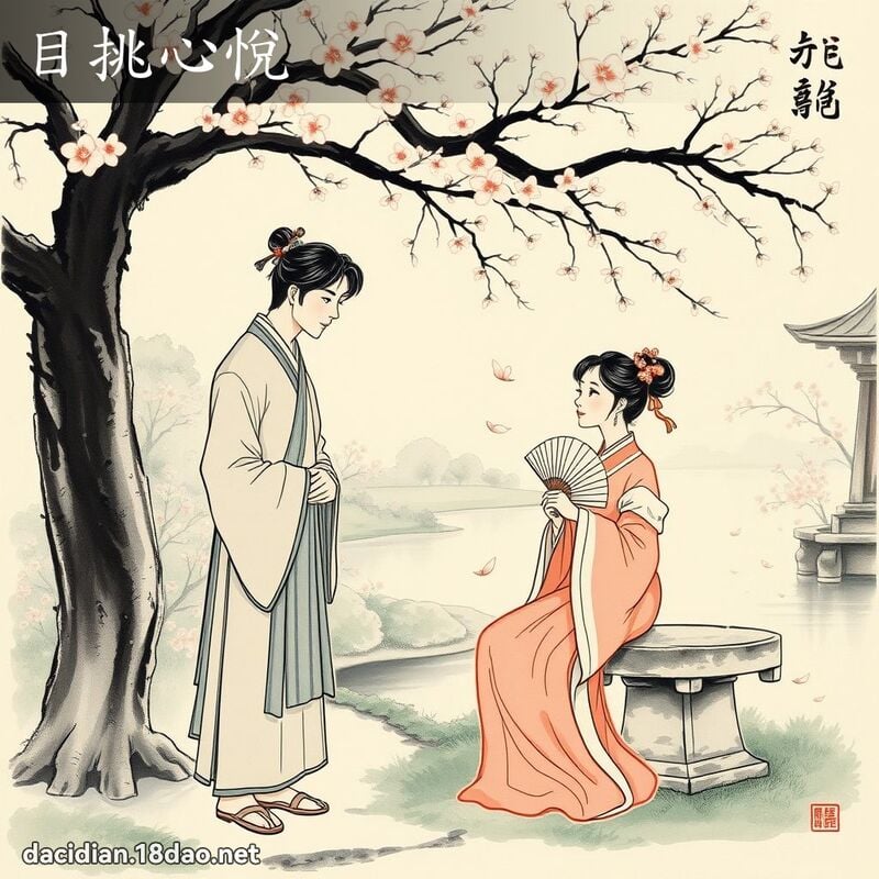目挑心悦 配图