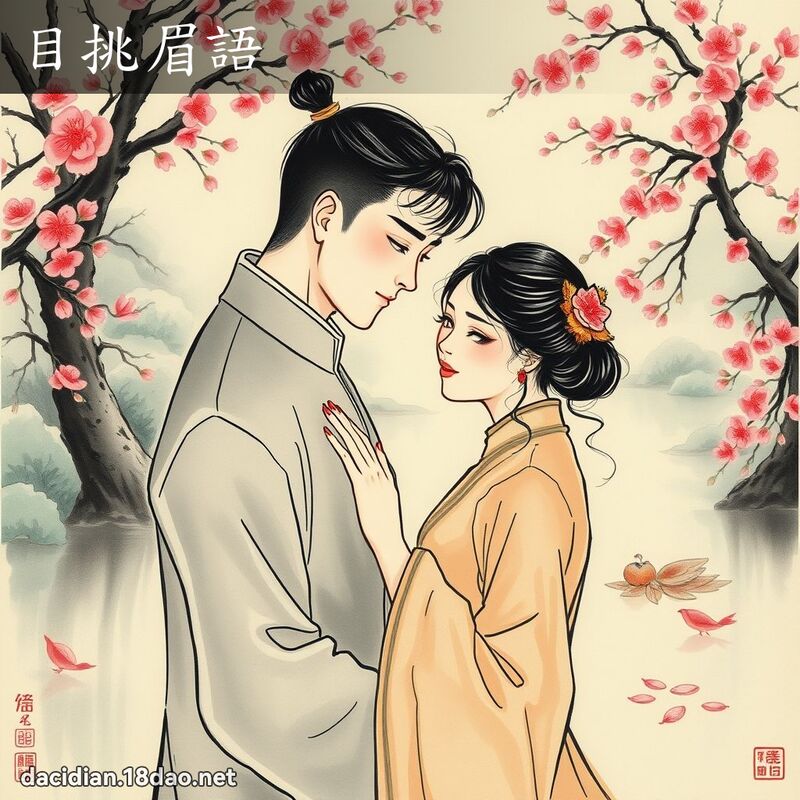 目挑眉语 配图