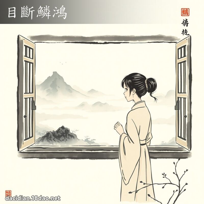 目断鳞鸿 配图