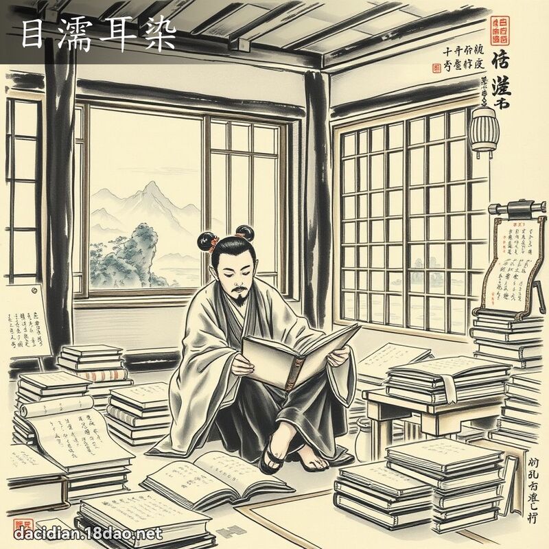 目濡耳染 配图