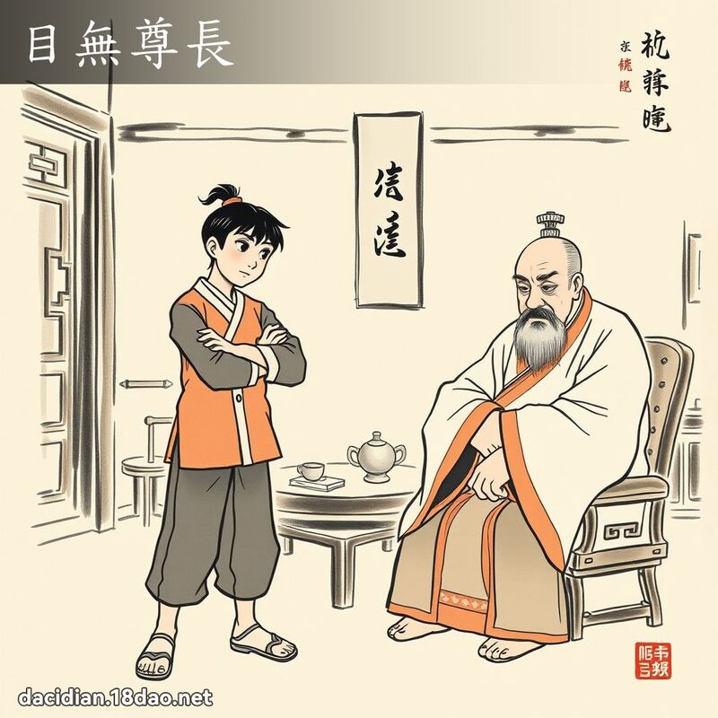 目无尊长 配图