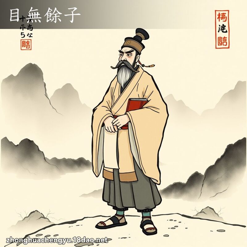 目無餘子 - 中華成語配圖