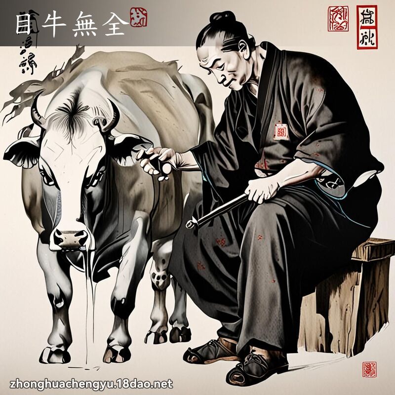 目牛無全 - 中華成語配圖