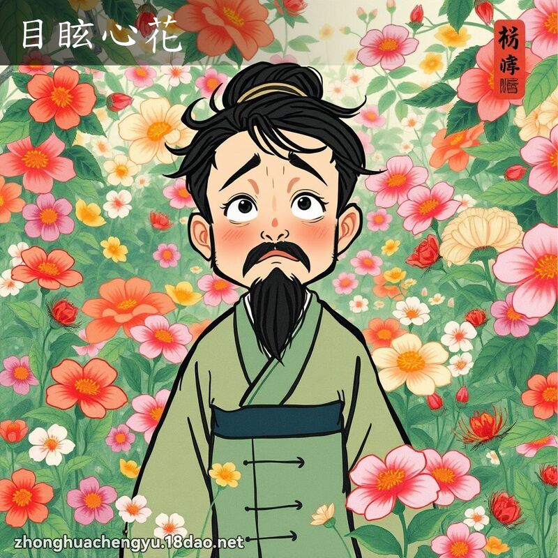 目眩心花 - 中华成语配图