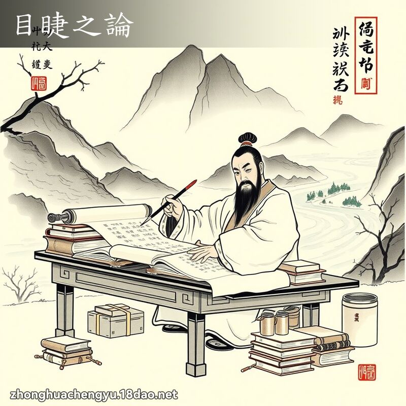 目睫之論 - 中華成語配圖