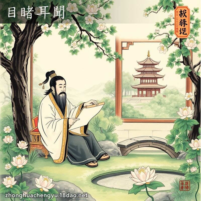 目睹耳聞 - 中華成語配圖