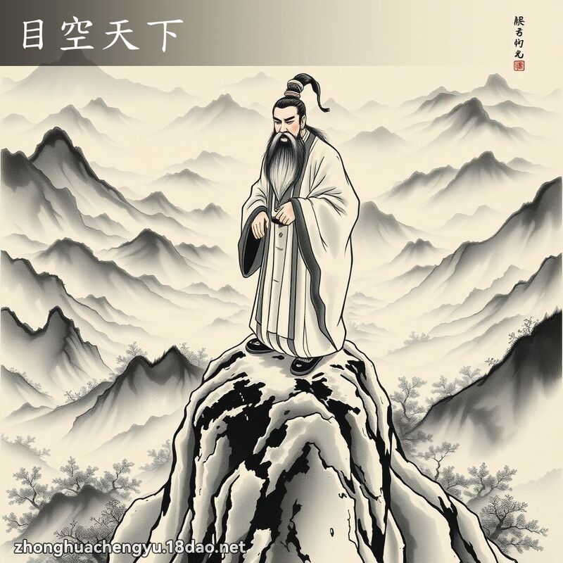 目空天下 - 中華成語配圖