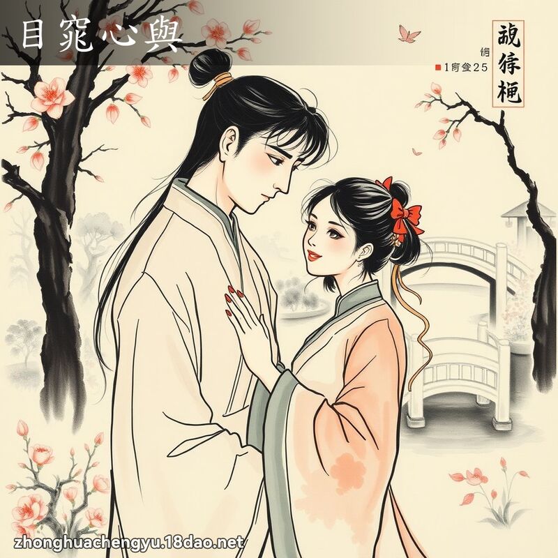 目窕心與 - 中華成語配圖