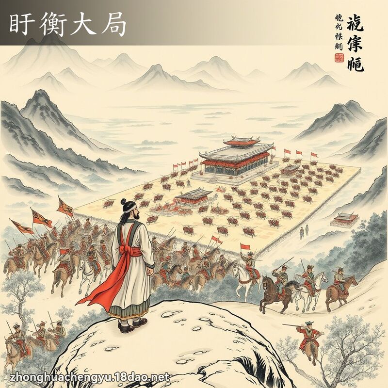 盱衡大局 - 中華成語配圖