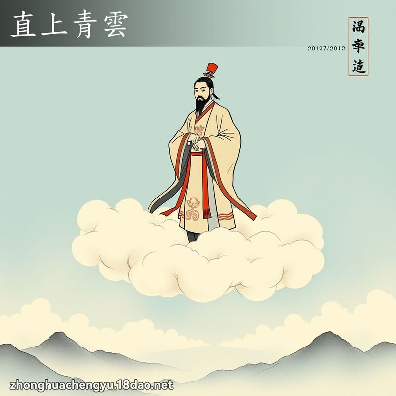 直上青雲 - 中華成語配圖