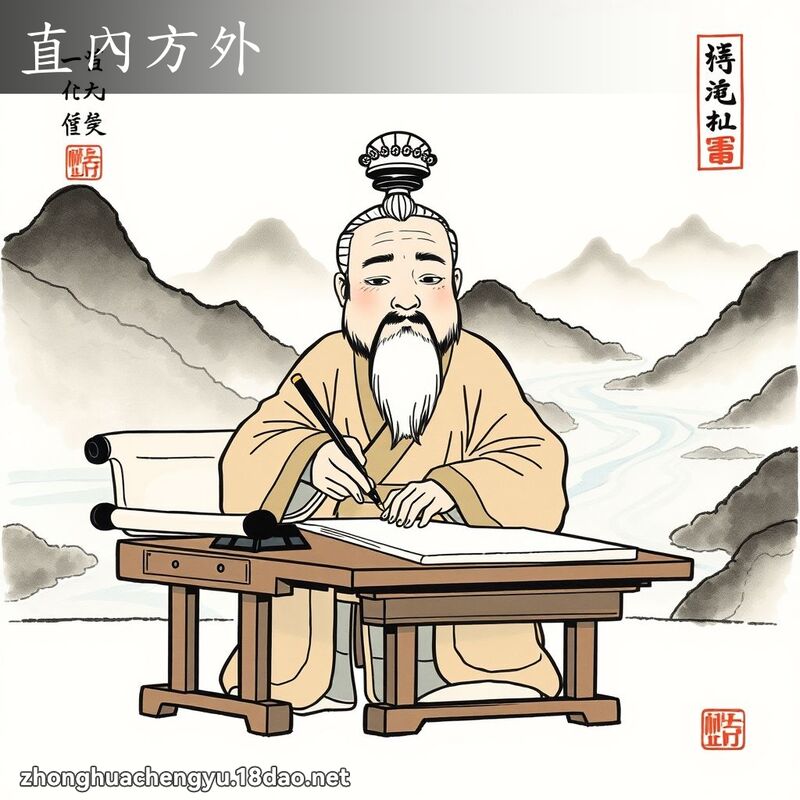 直內方外 - 中華成語配圖