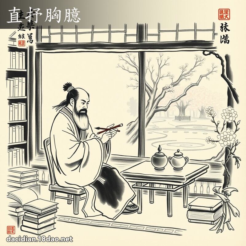直抒胸臆 - 中華成語配圖