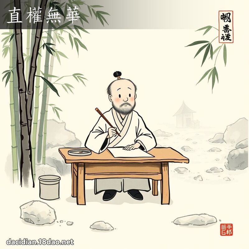 直權無華 配图
