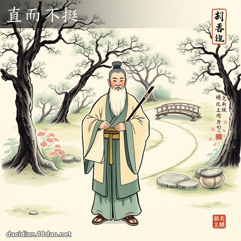 直而不挺 配图