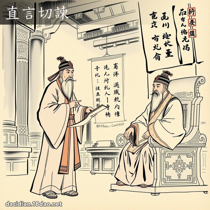 直言切諫 配图