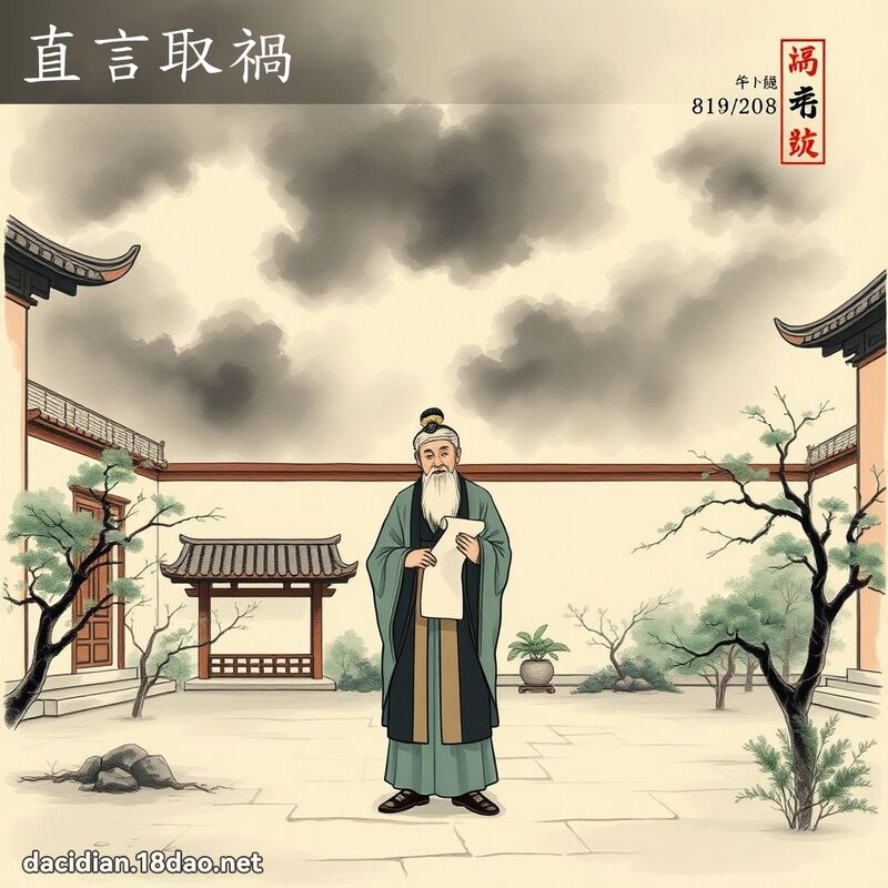 直言取禍 配图