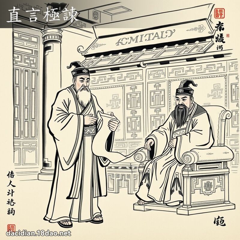 直言極諫 配图