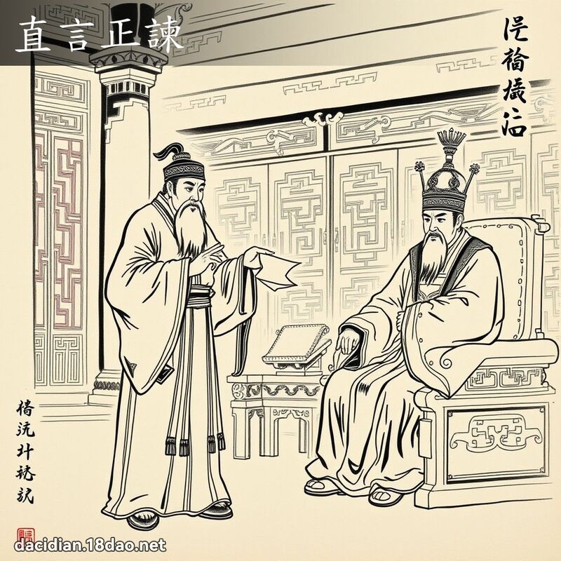 直言正諫 配图