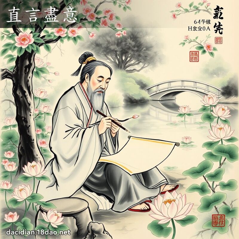 直言盡意 配图