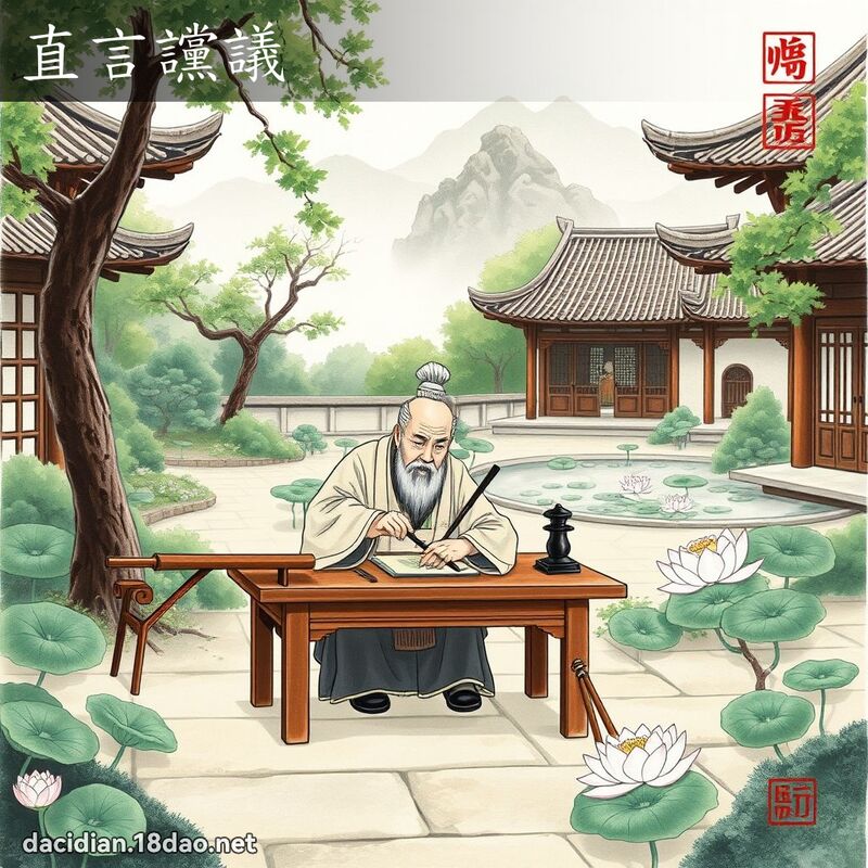 直言讜議 配图