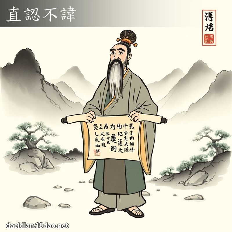 直認不諱 配图