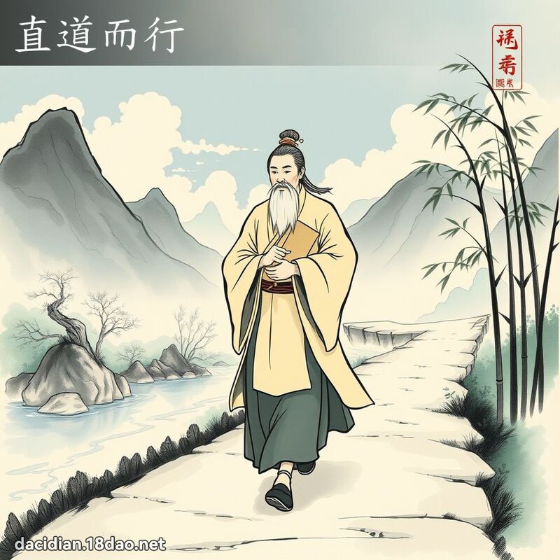 直道而行 配图