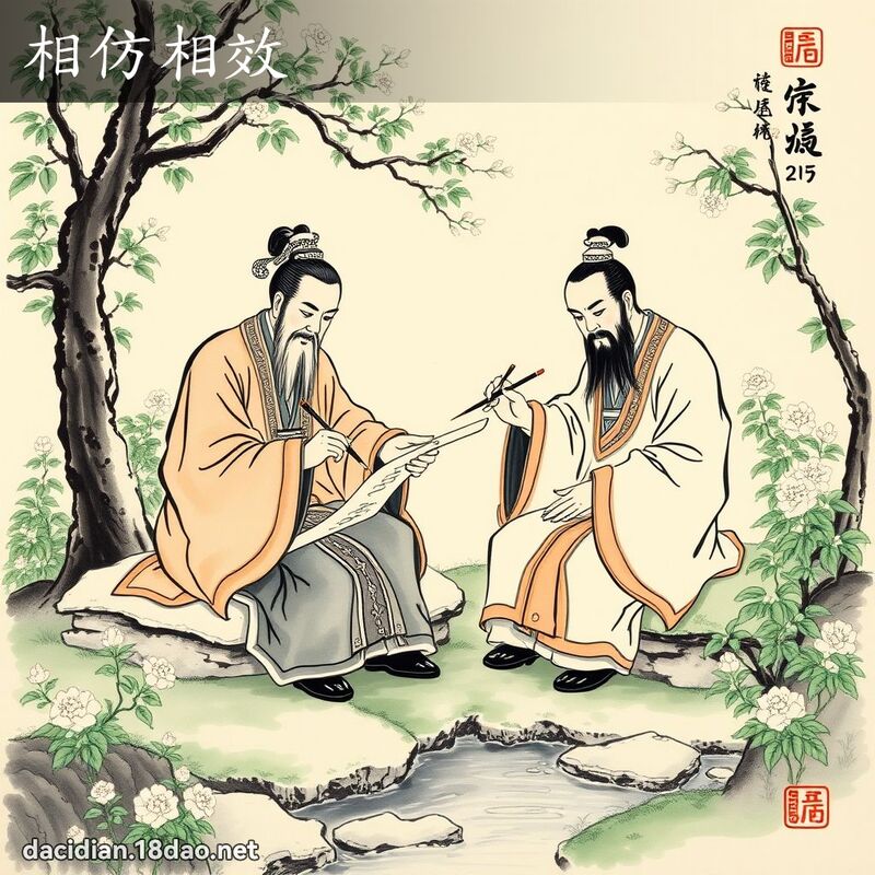 相仿相效 配图