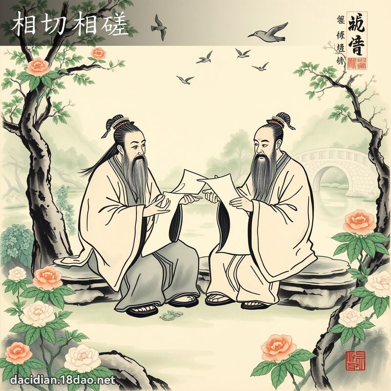 相切相磋 配图