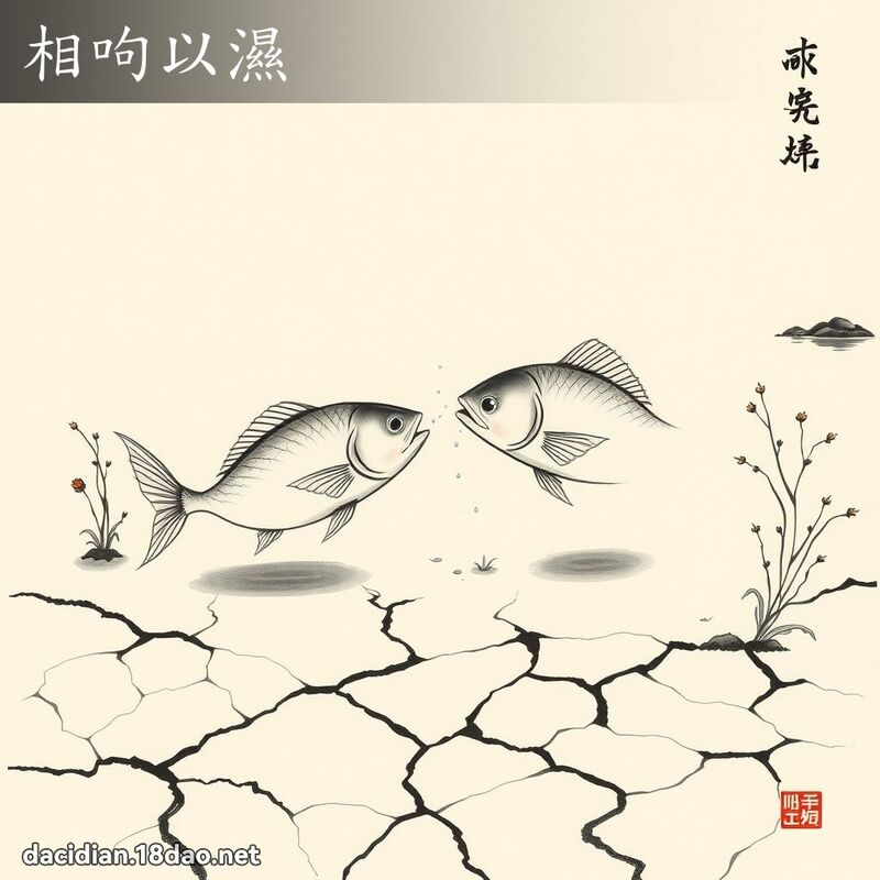 相呴以濕 配图