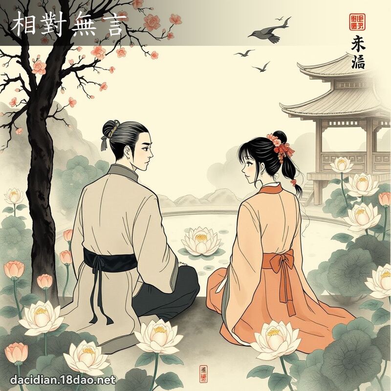 相對無言 配图