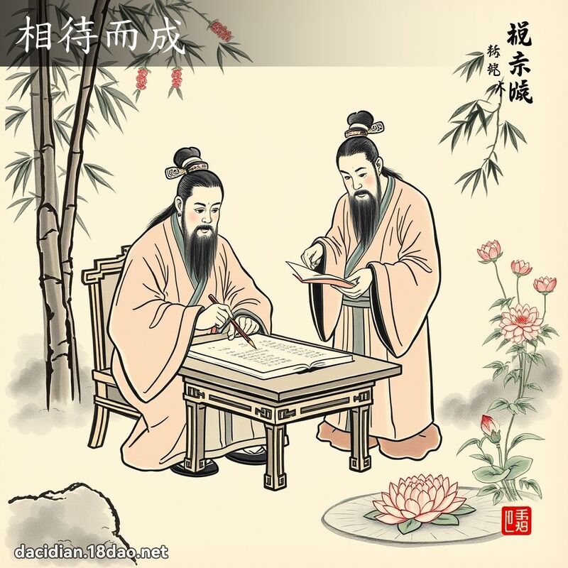 相待而成 配图