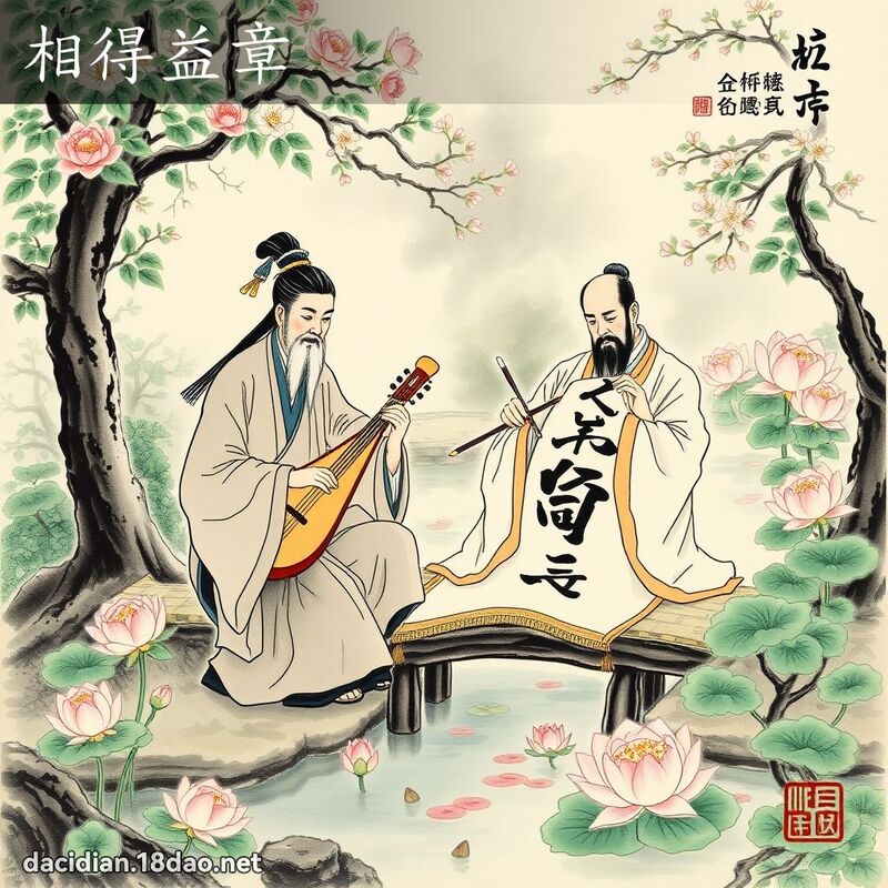 相得益章 配图